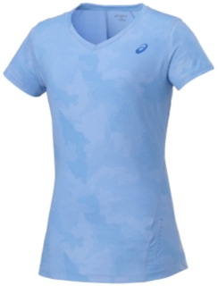 【ASICS/アシックス】 ALLOVER GRAPHIC TOP N ブルー C レディース アシックス